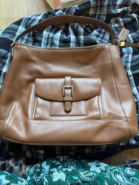Coach Leather Charlie Shoulder Bag in Brown (Vintage)